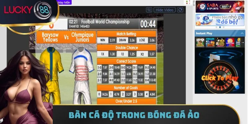 Bàn cá độ trong bóng đá ảo của sảnh game SABA