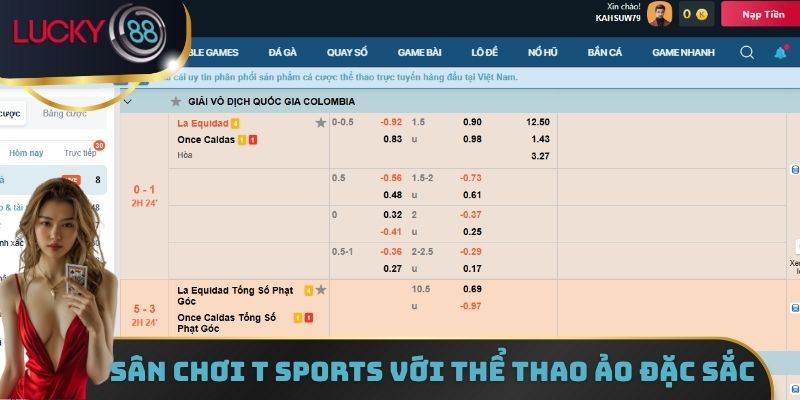 Sân chơi T Sports trải nghiệm thể thao ảo đặc sắc